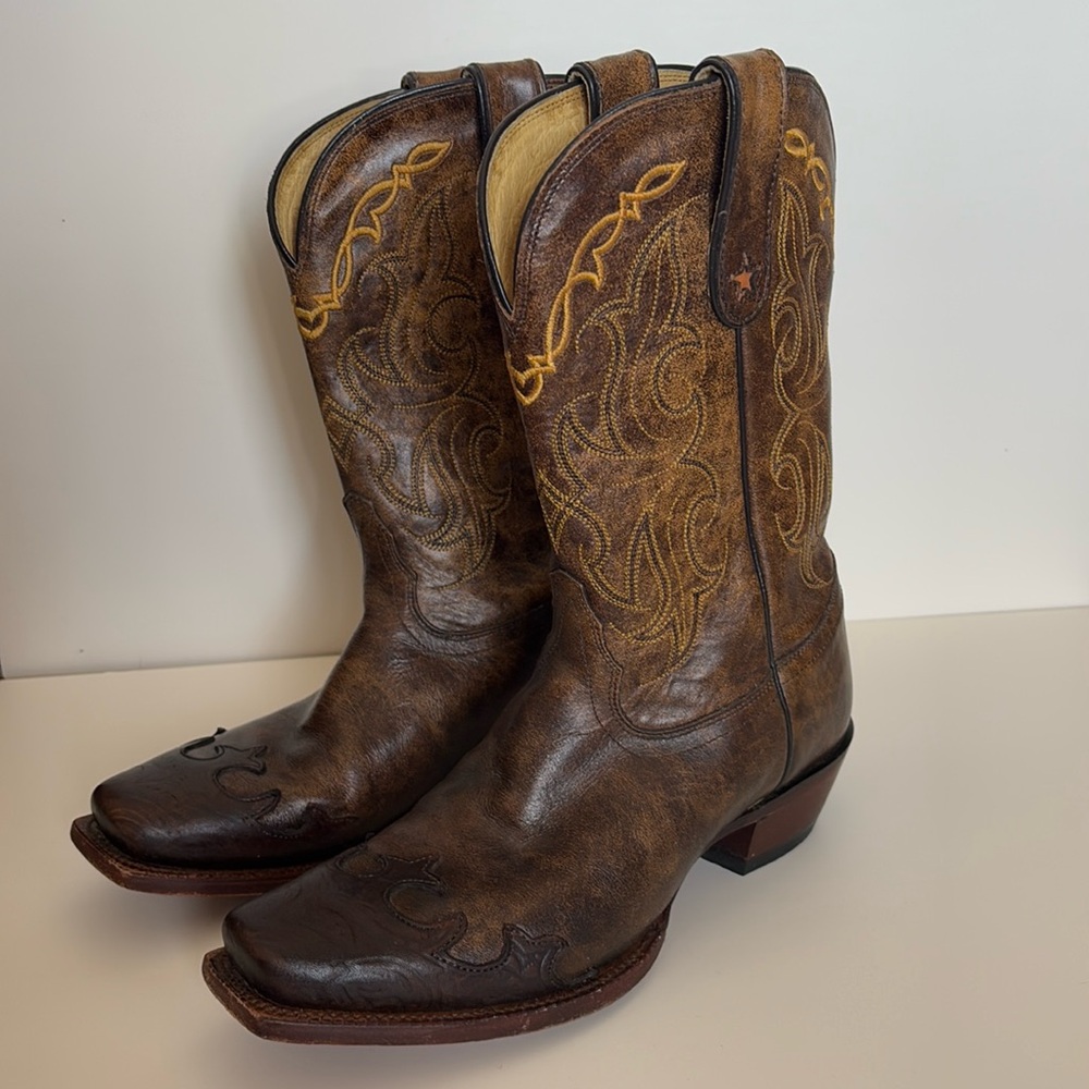 Tony Lama Dasah Bark Cowboy Boots 9B